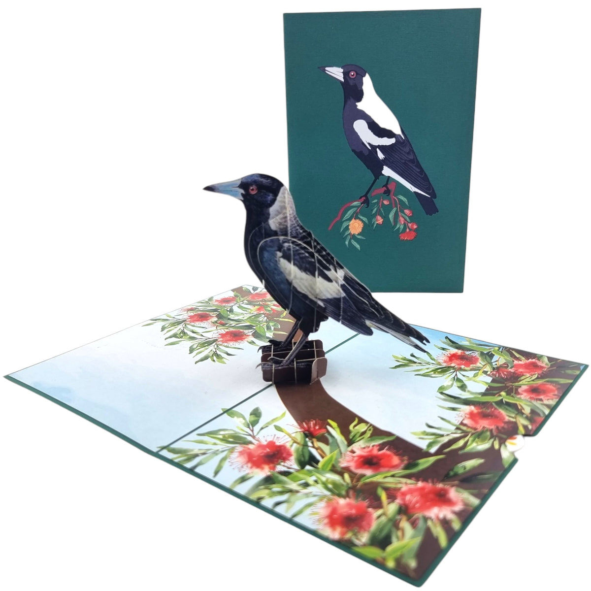 Magpie Pop Up Card