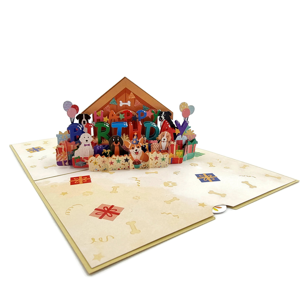 Birthday Dogs Pop Up Card