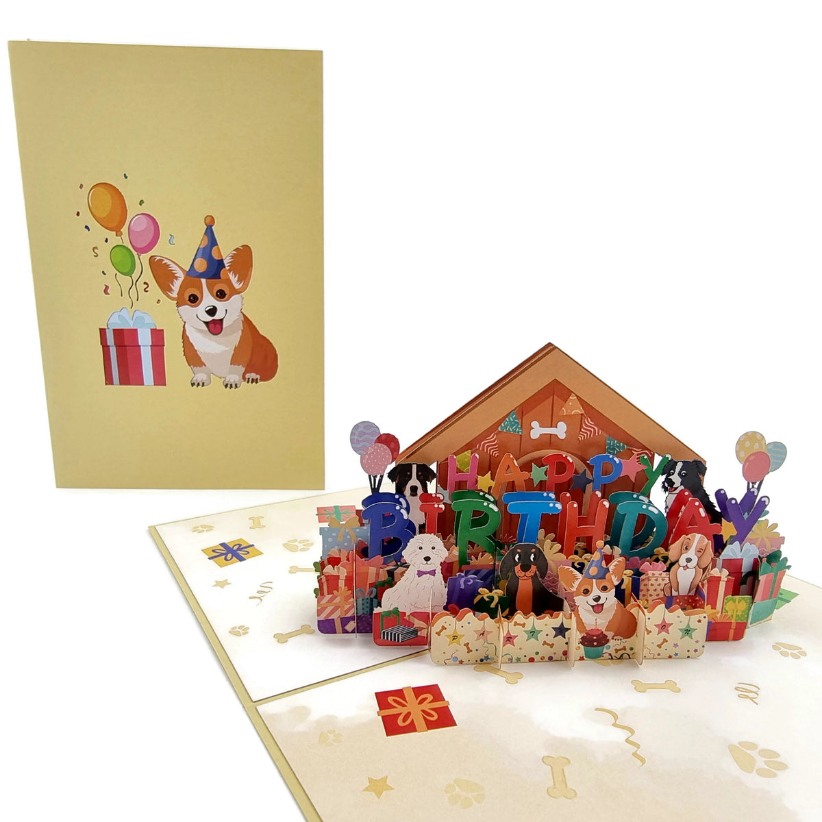 Birthday Dogs Pop Up Card