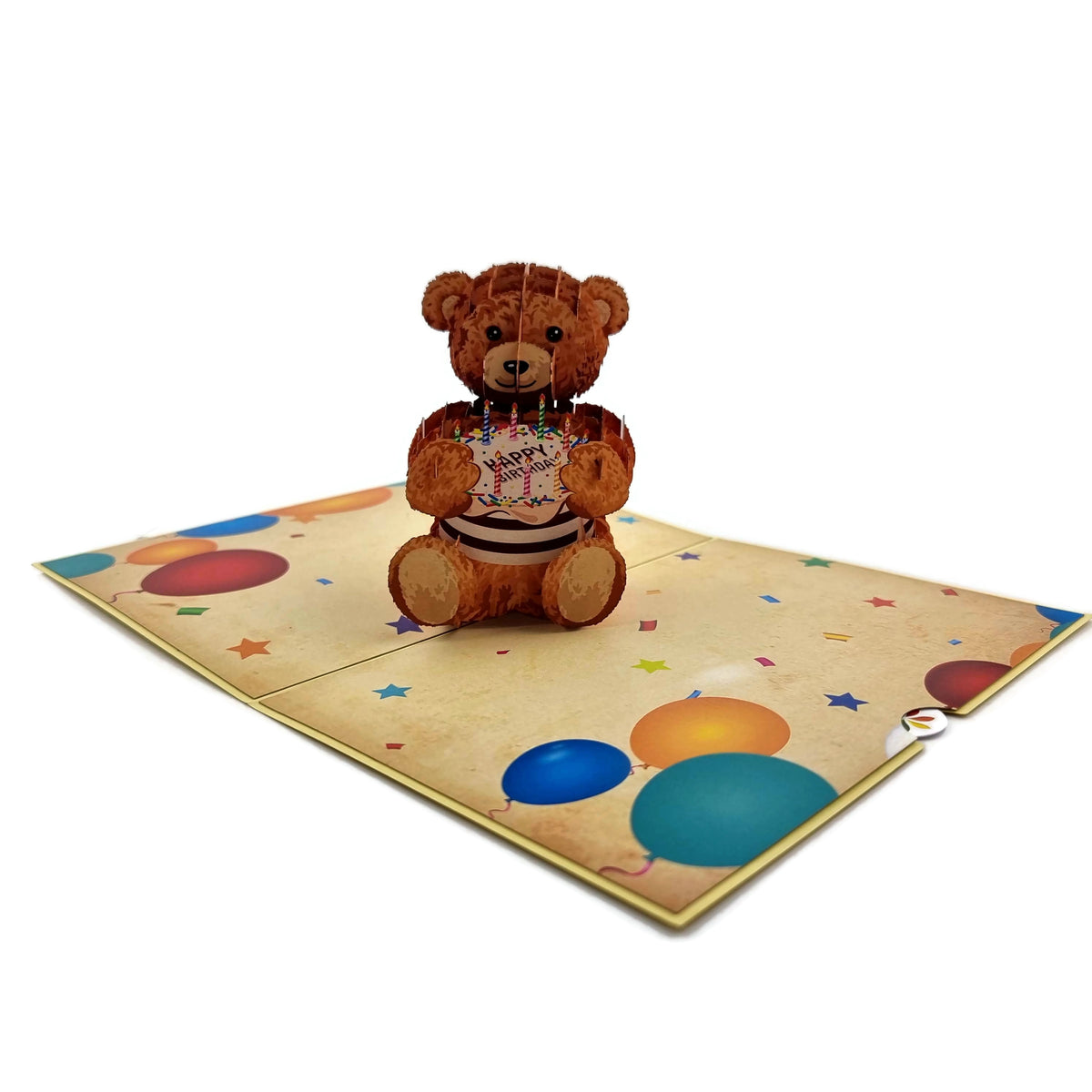 Birthday Teddy Bear Pop Up Card