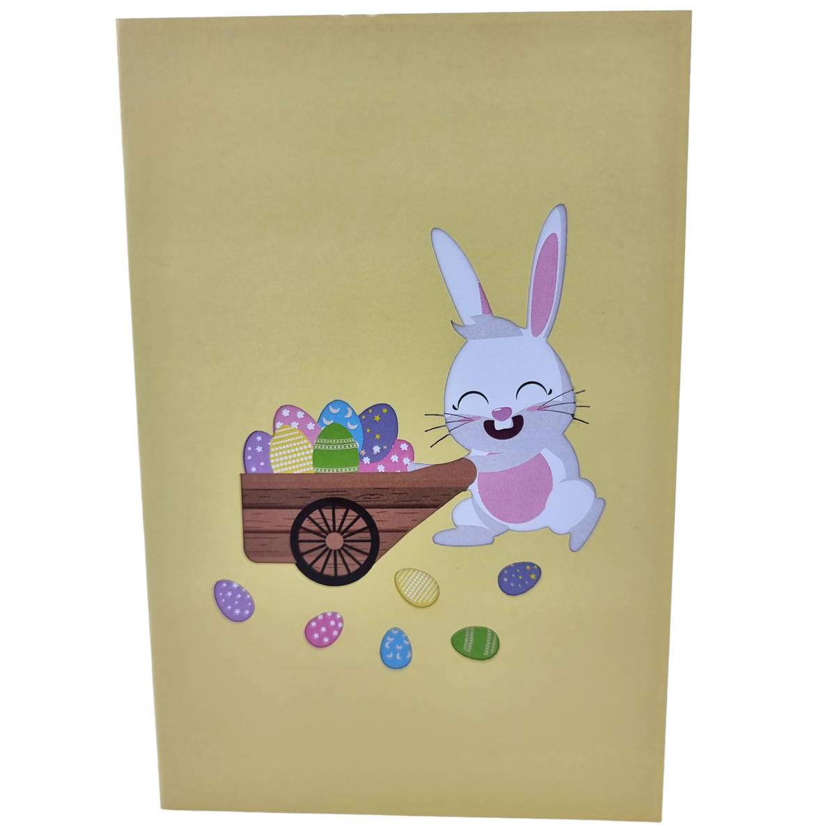 Easter Bunny Egg Hunt Pop Up Card