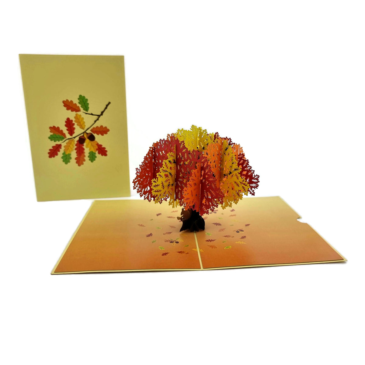 Autumn Oak Tree Pop Up Card