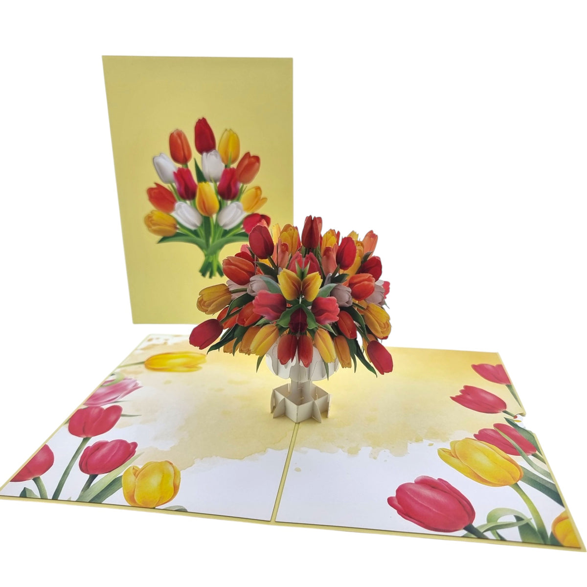 Bouquet Of Tulips Pop Up Card