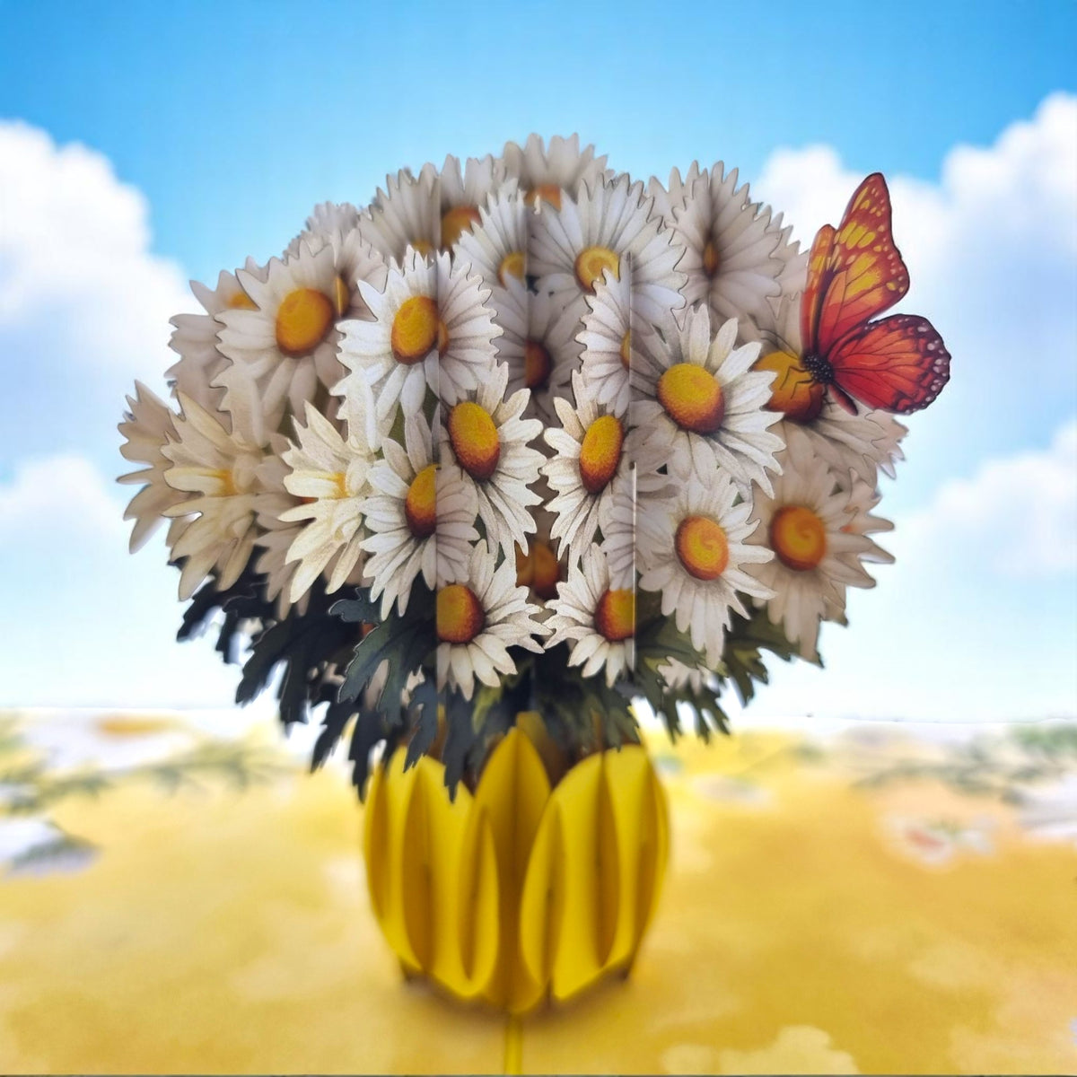 Daisy Bouquet Pop Up Card