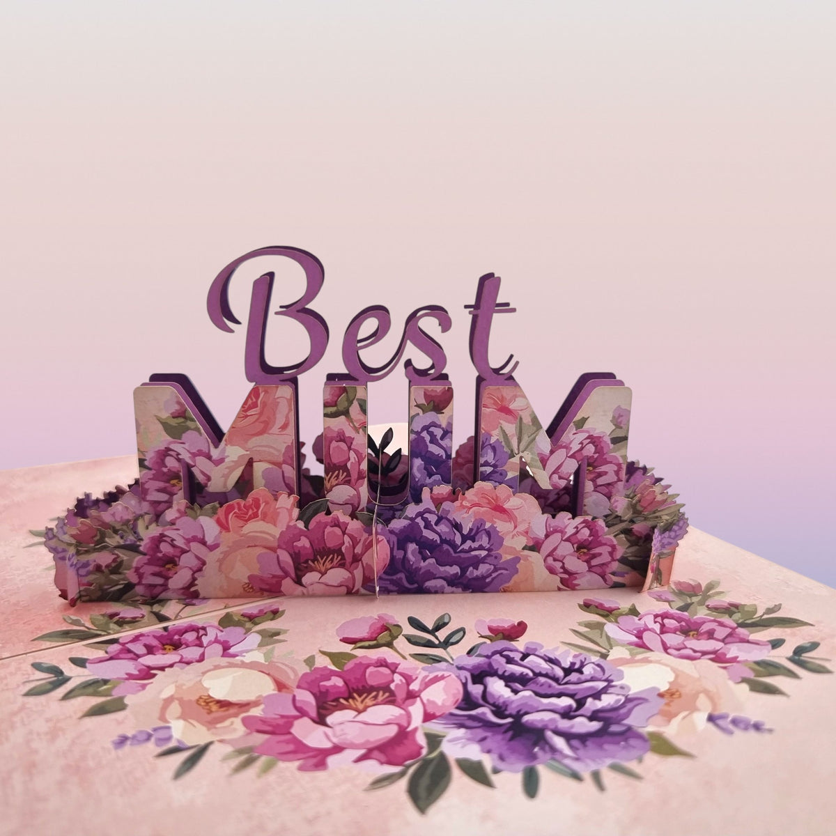 Best Mum Pop Up Card