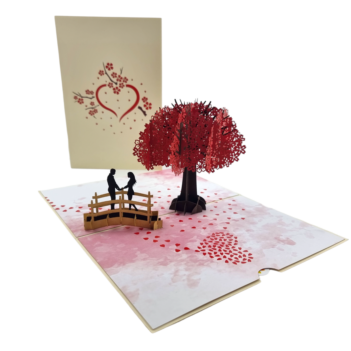 Cherry Blossom Couple Pop-Up Card
