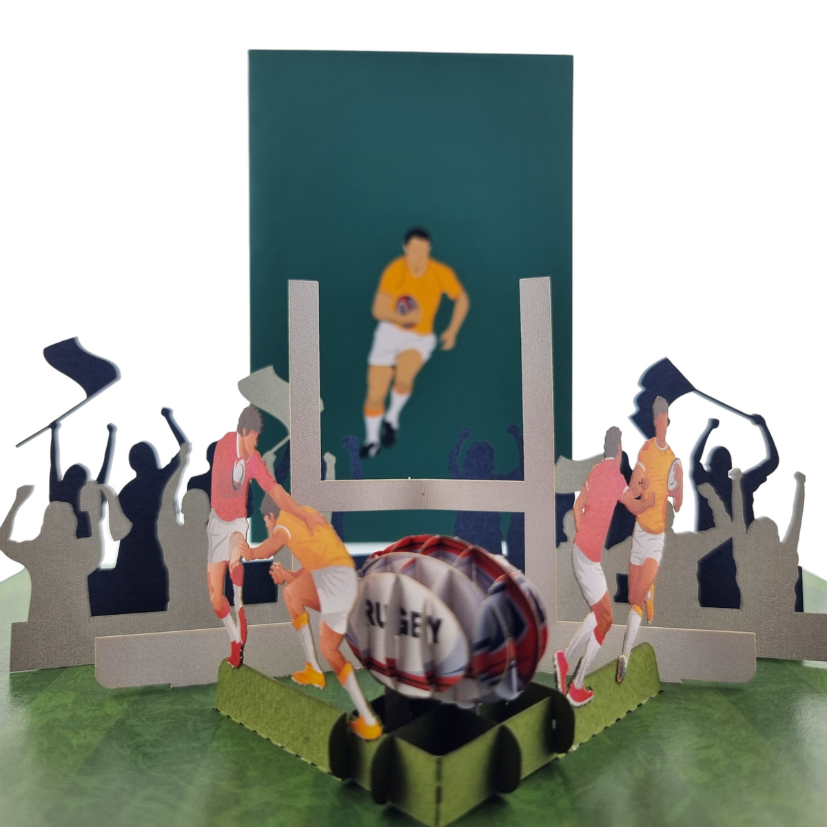 Rugby Pop Up Card