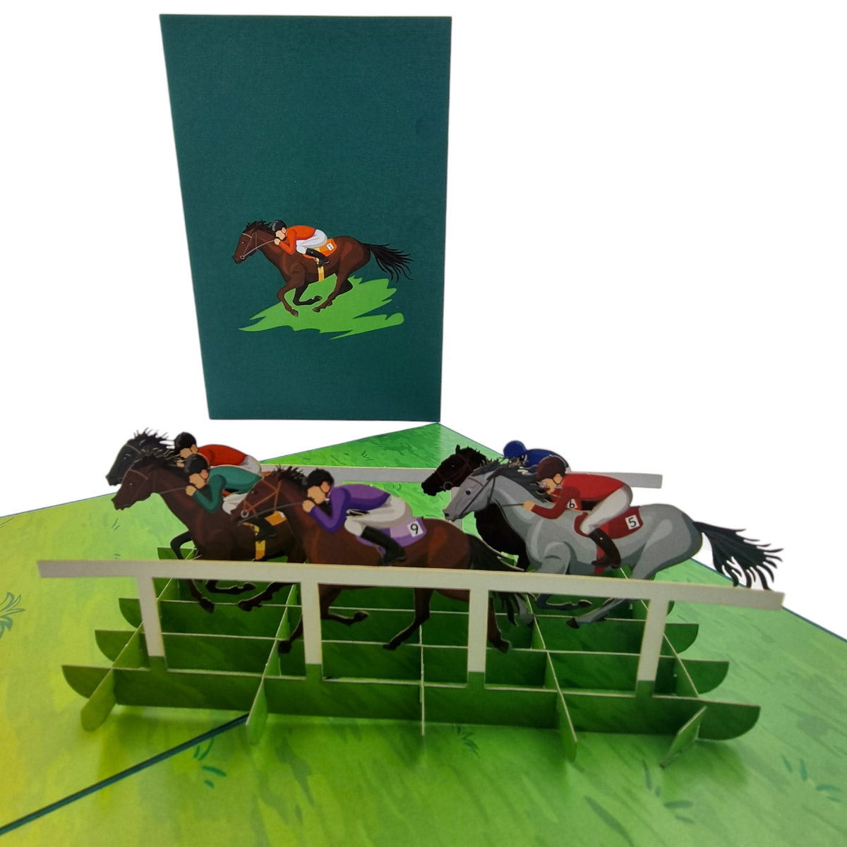 Horse Race Pop Up Card