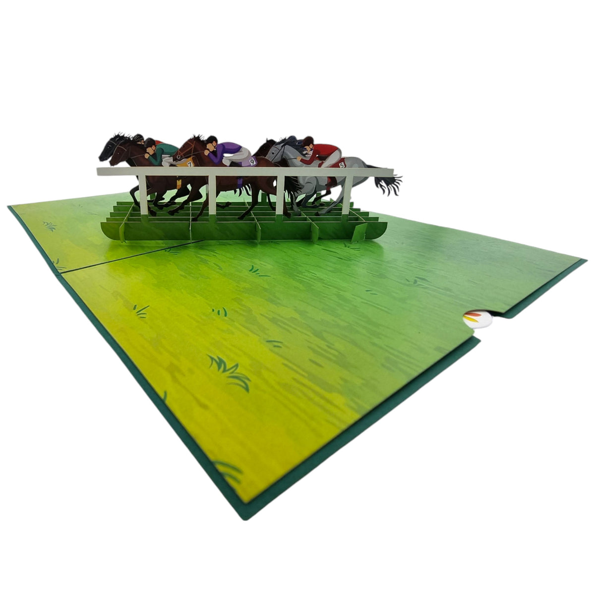 Horse Race Pop Up Card