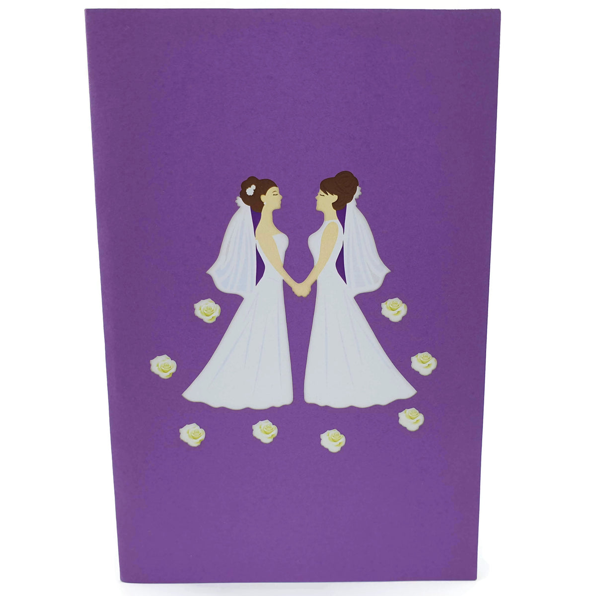 Wedding Day Brides Pop-Up Card
