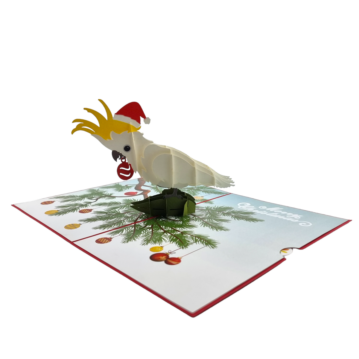 Christmas Cockatoo Pop Up Card