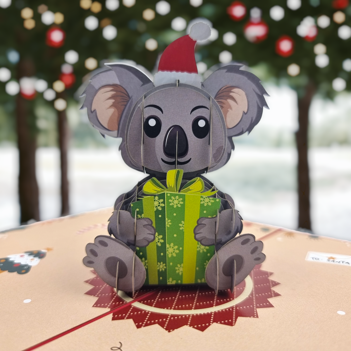 Koala Christmas Pop Up Card (V2)