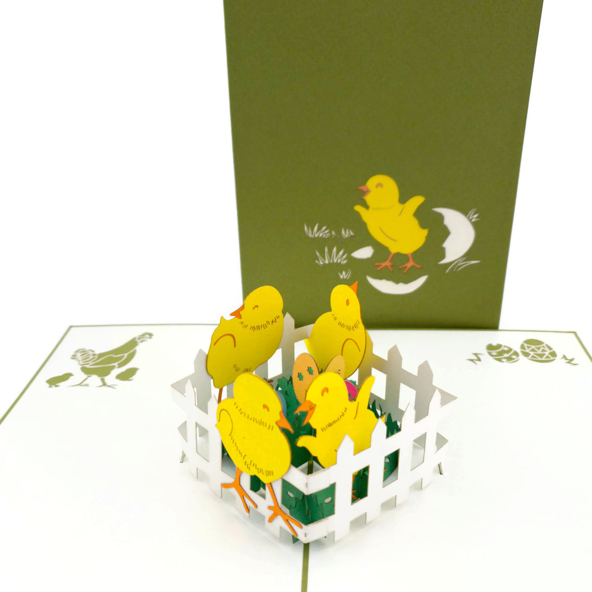 Easter Chicks Pop Up Card