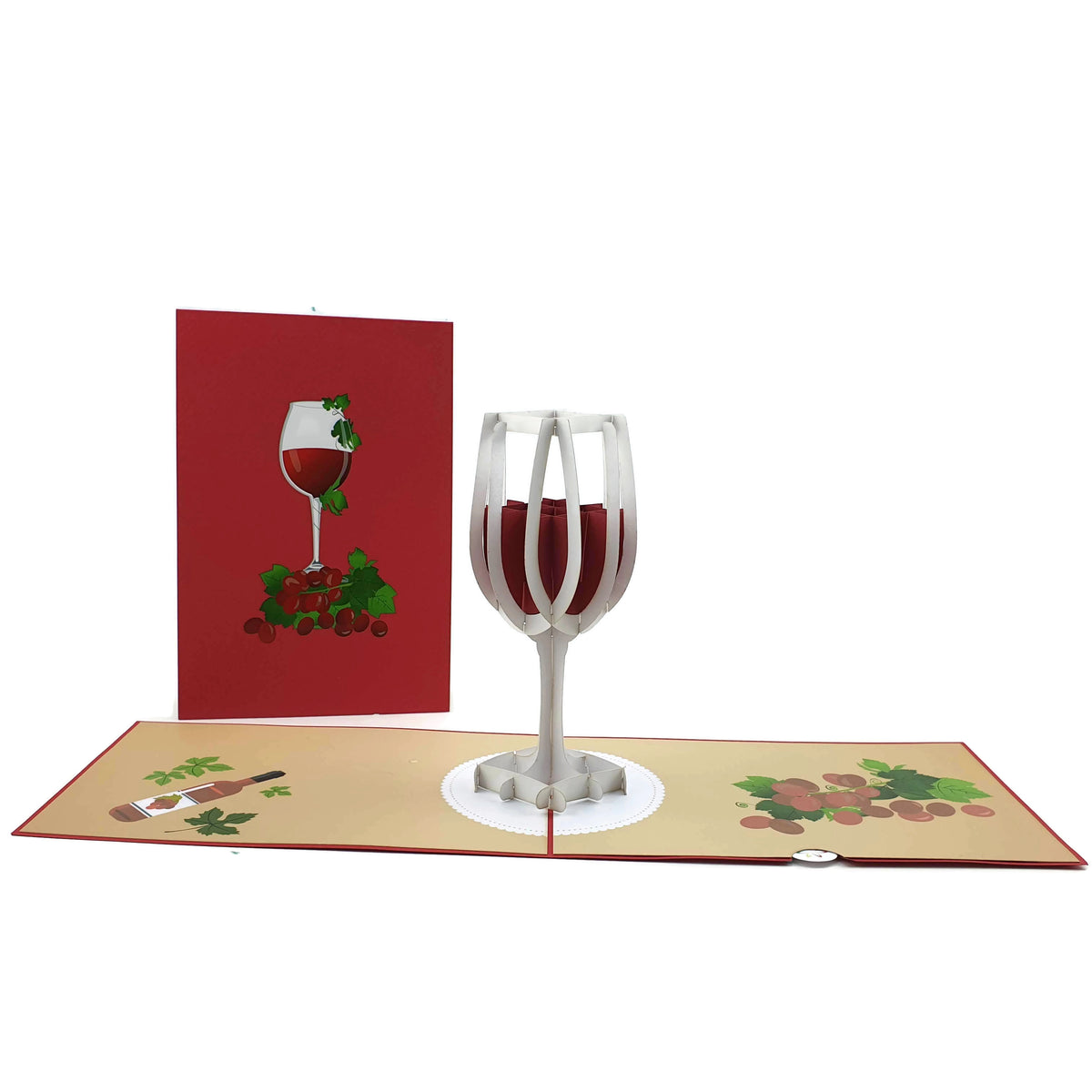 Wine Glass Pop Up Card