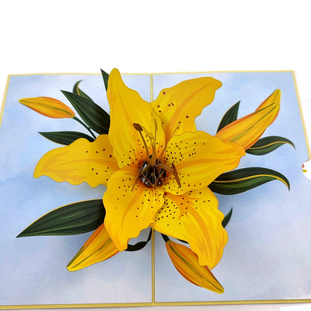 Yellow Lily Pop Up Card
