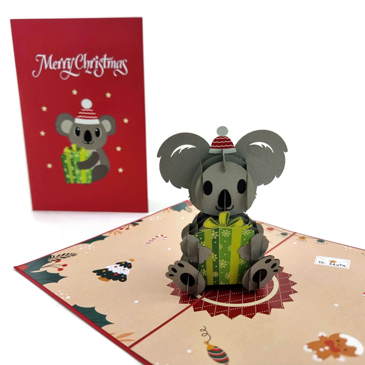 Koala Christmas Pop Up Card (V1)