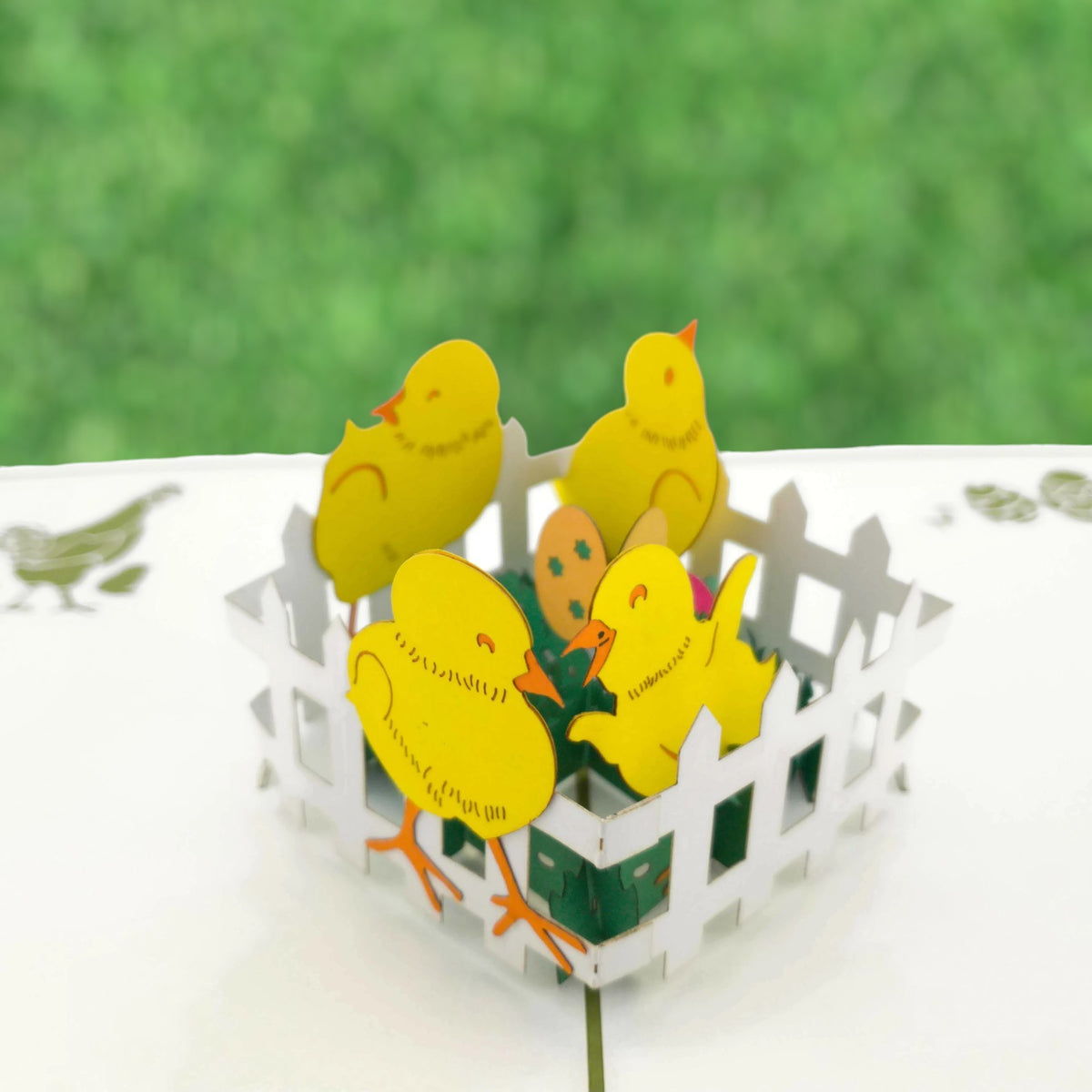 Easter Chicks Pop Up Card