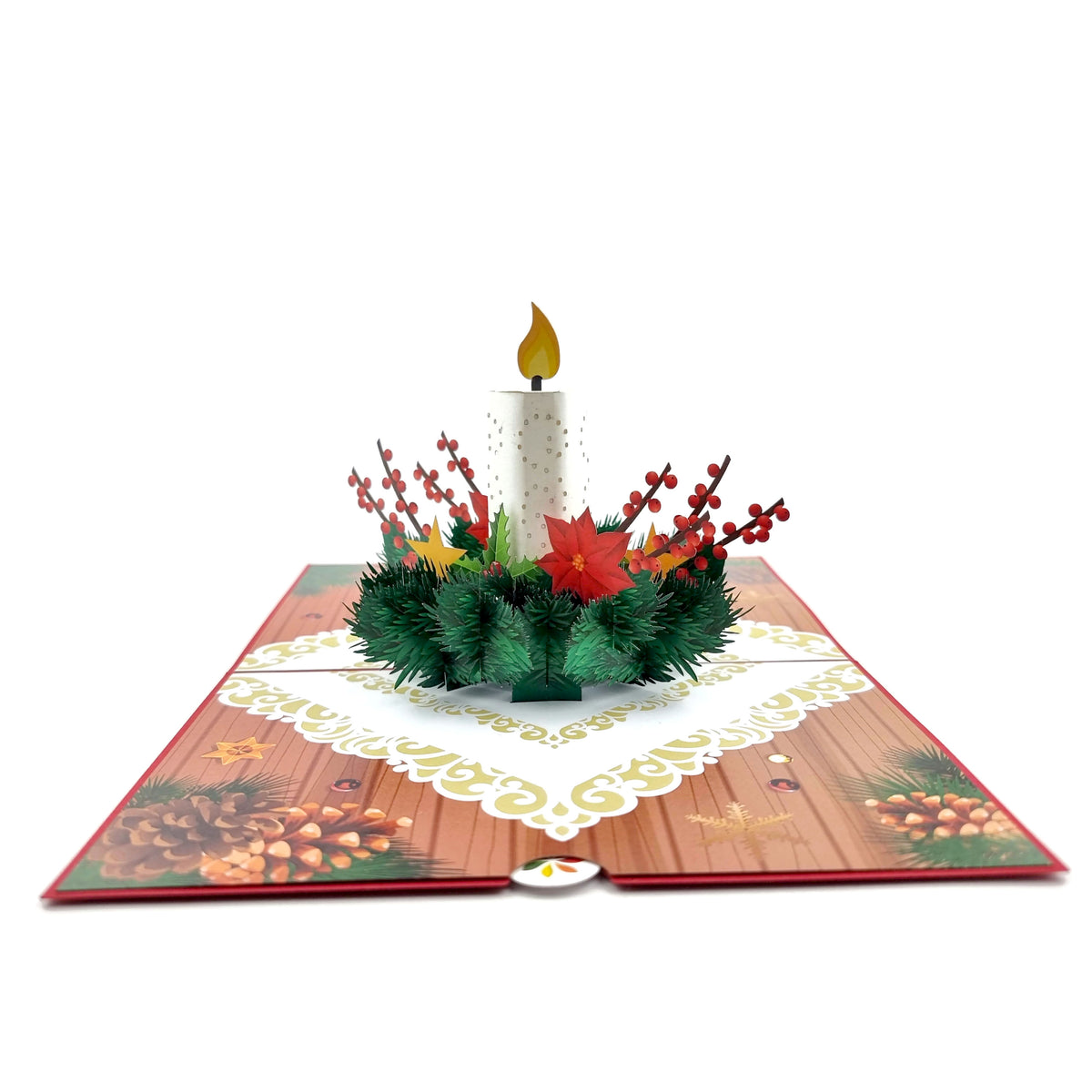 Christmas Candle Pop Up Card