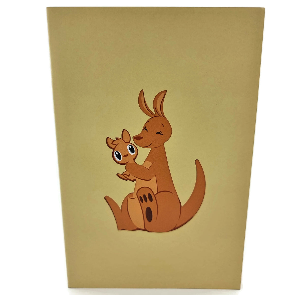 Kangaroo and Joey Pop Up Card