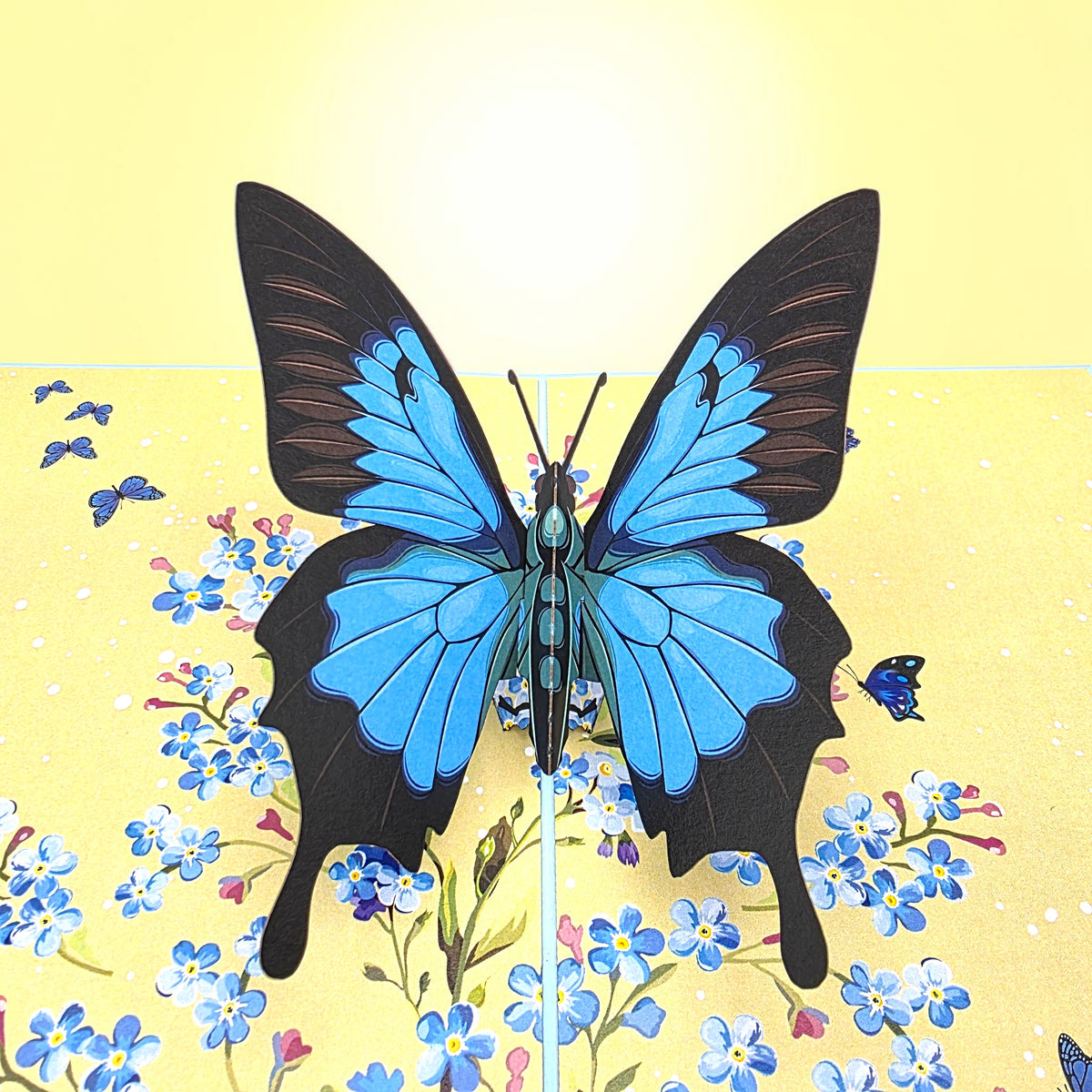 Blue Butterfly Pop Up Card