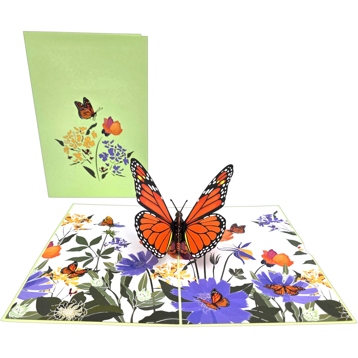 Orange Butterfly Pop Up Card