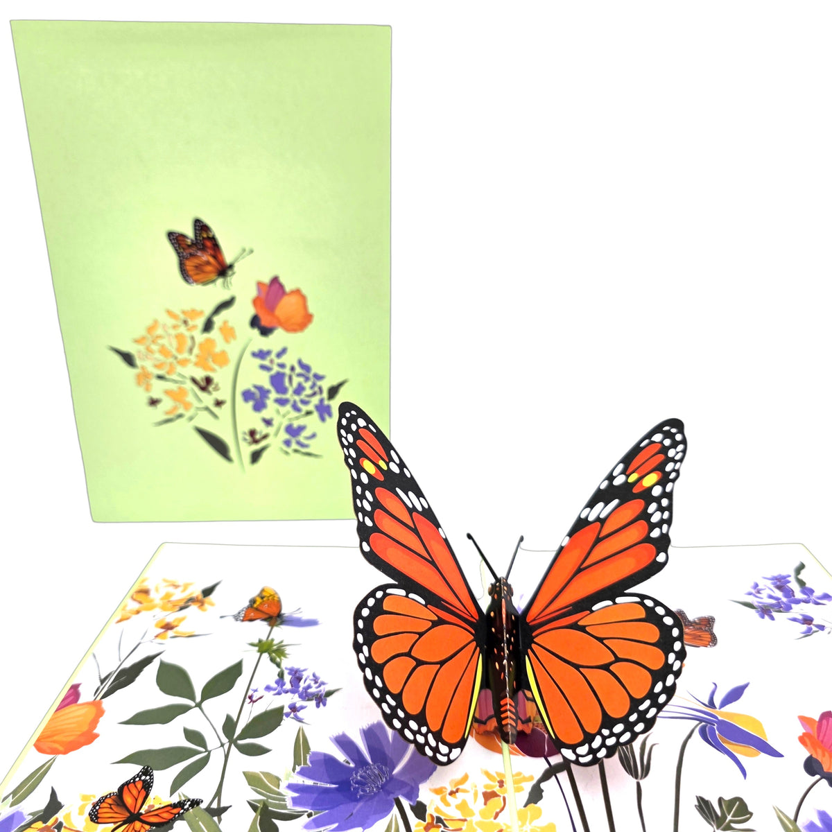 Orange Butterfly Pop Up Card