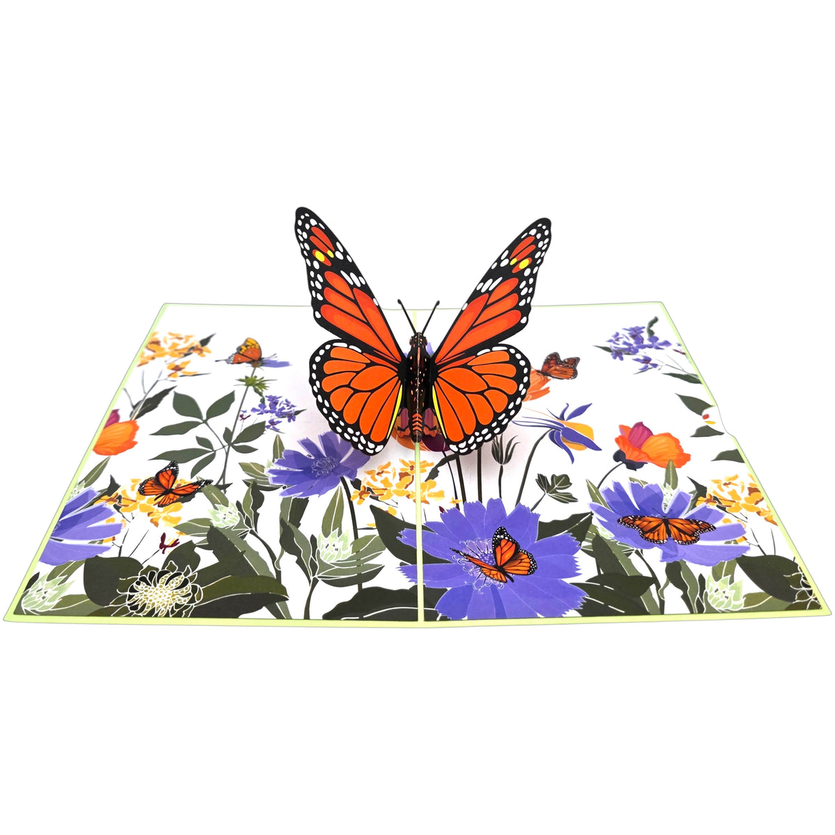 Orange Butterfly Pop Up Card