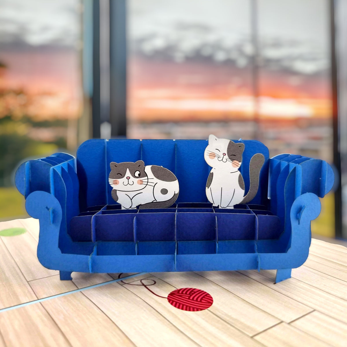 Cats on the Sofa Pop Up Card