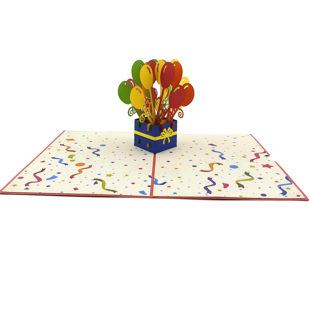 Happy Birthday Balloons Pop Up Card