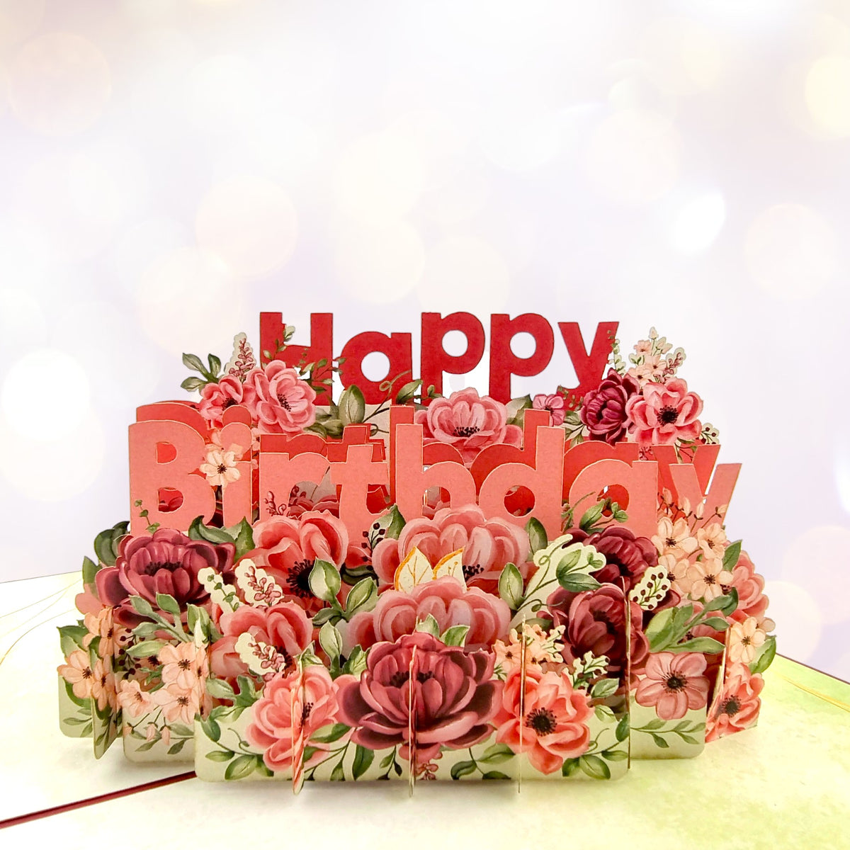 Birthday Flowers Pop Up Card