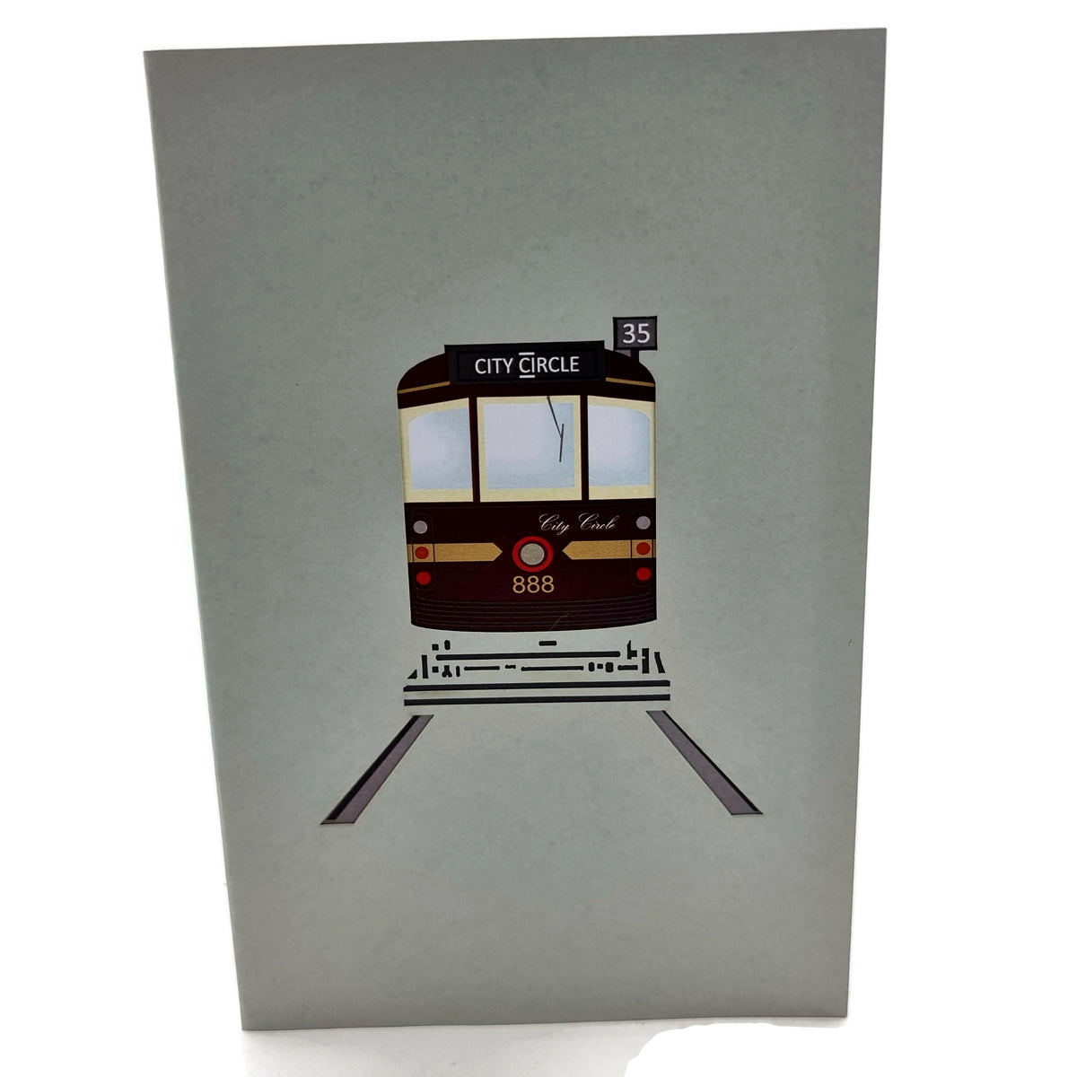 Melbourne City Circle Tram Pop-Up Card