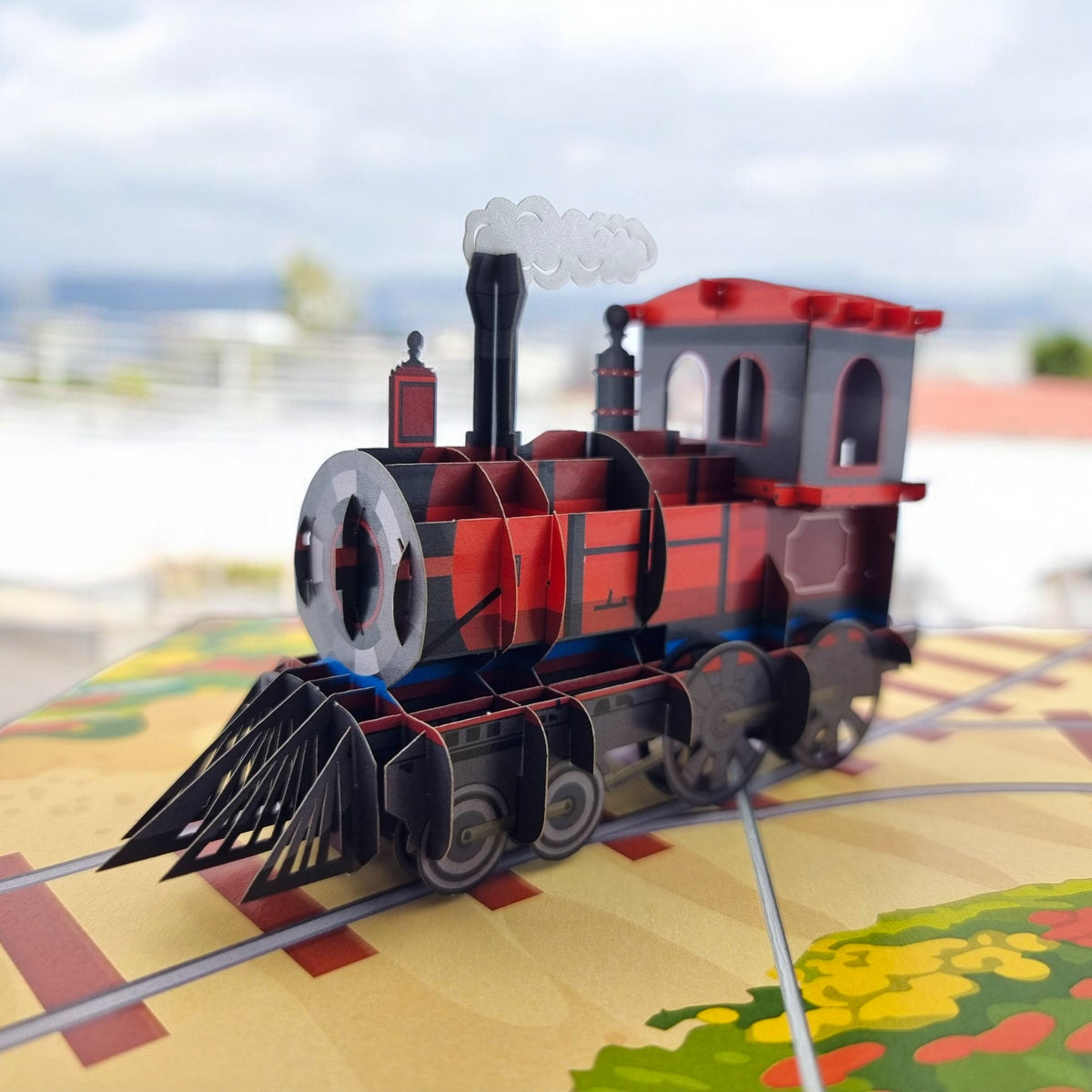 Steam Train Pop Up Card