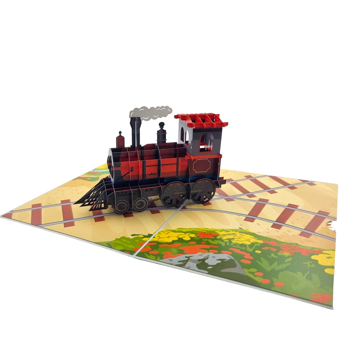 Steam Train Pop Up Card