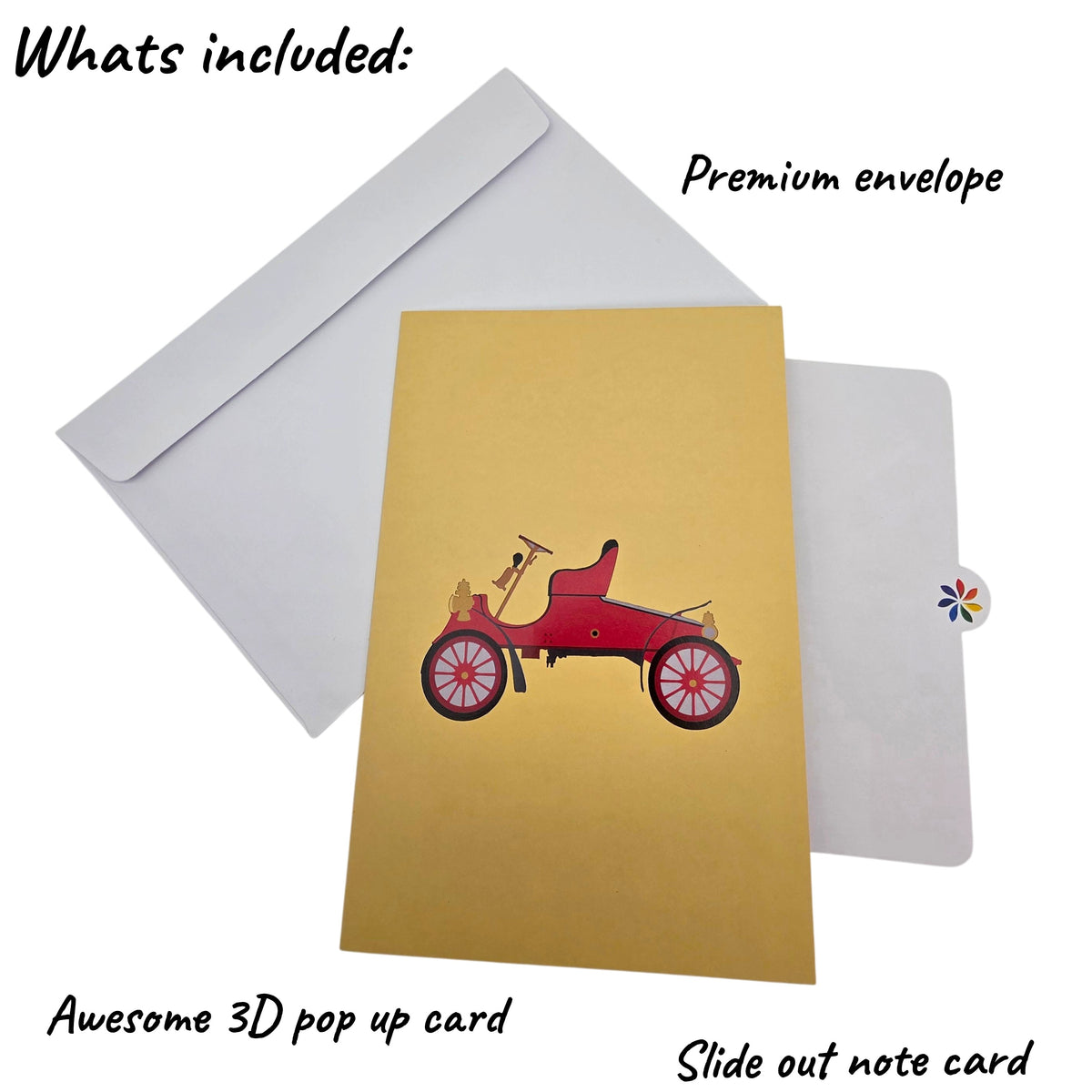 Ford Vintage Car Pop Up Card