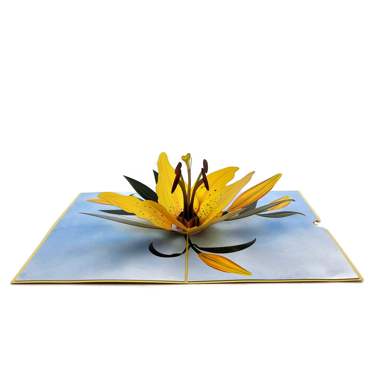 Yellow Lily Pop Up Card