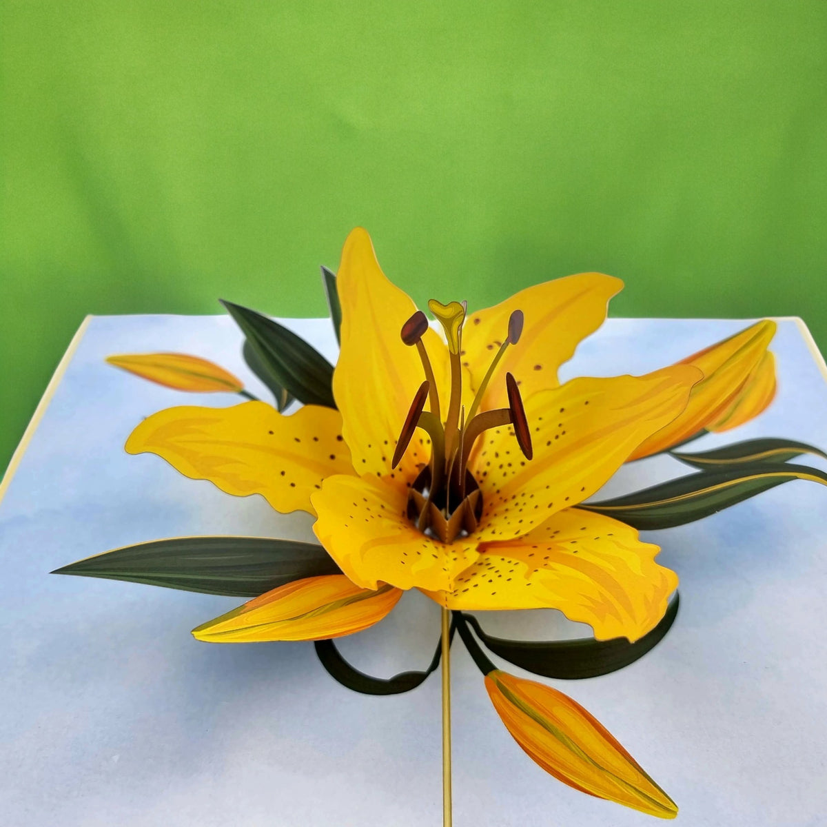 Yellow Lily Pop Up Card