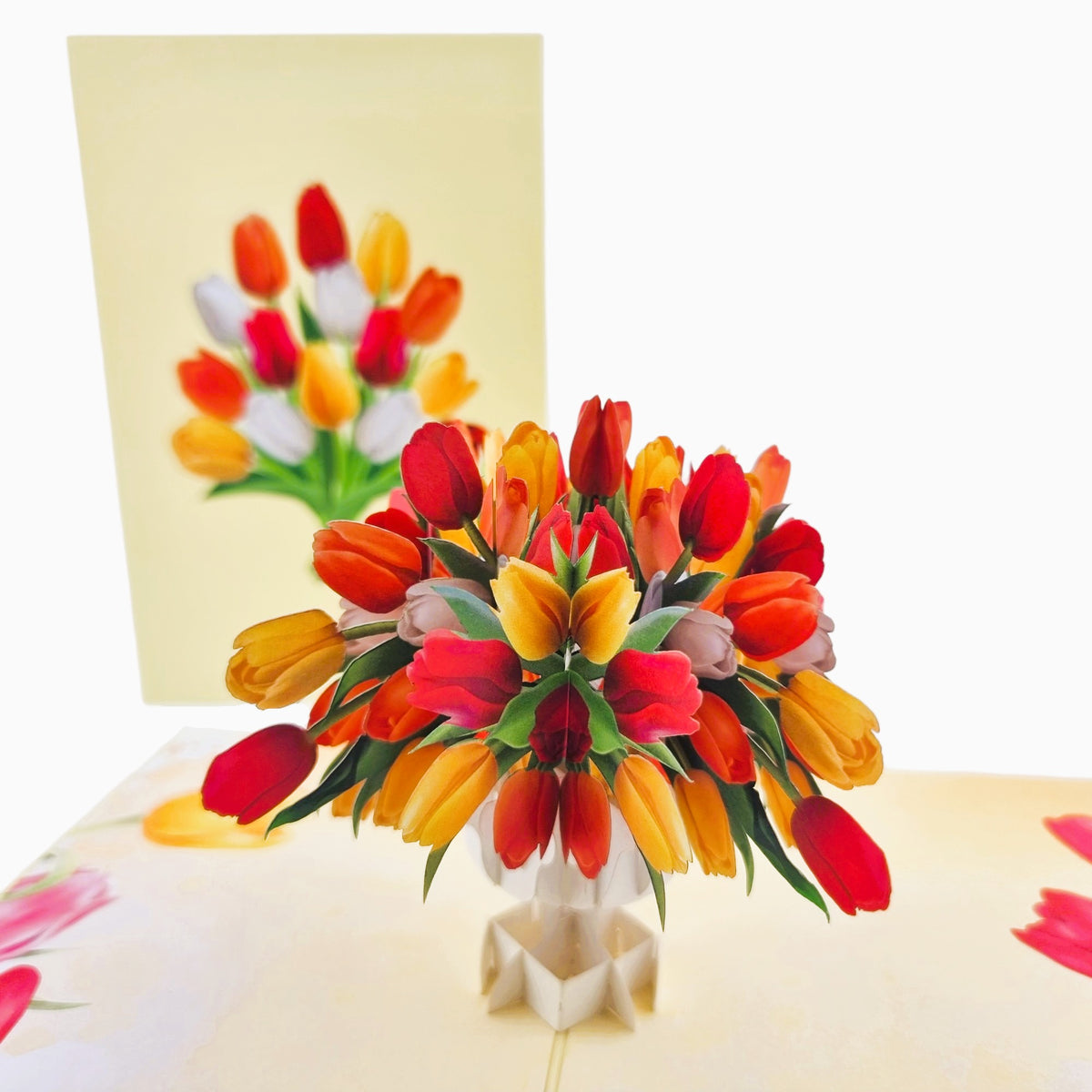 Bouquet Of Tulips Pop Up Card