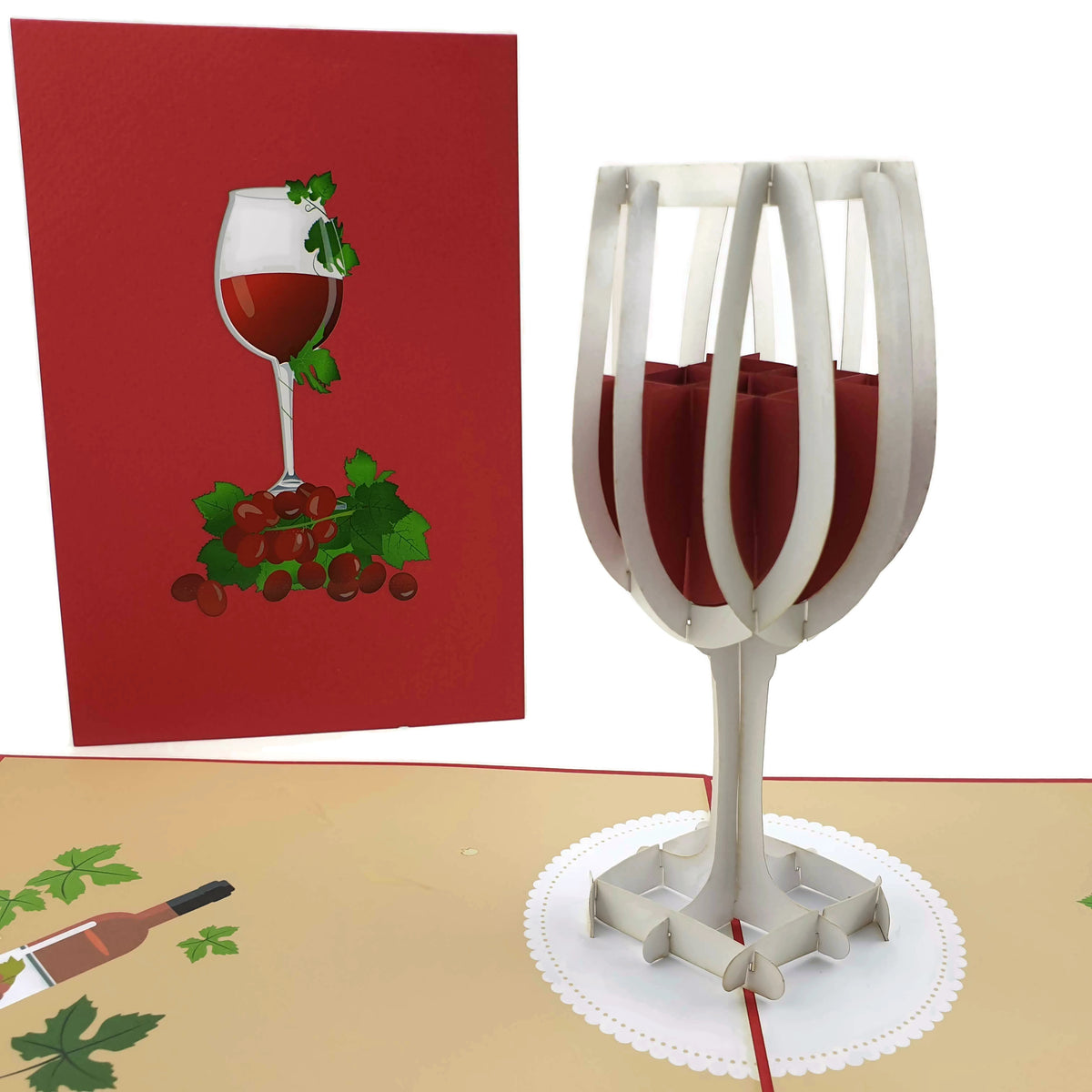 Wine Glass Pop Up Card