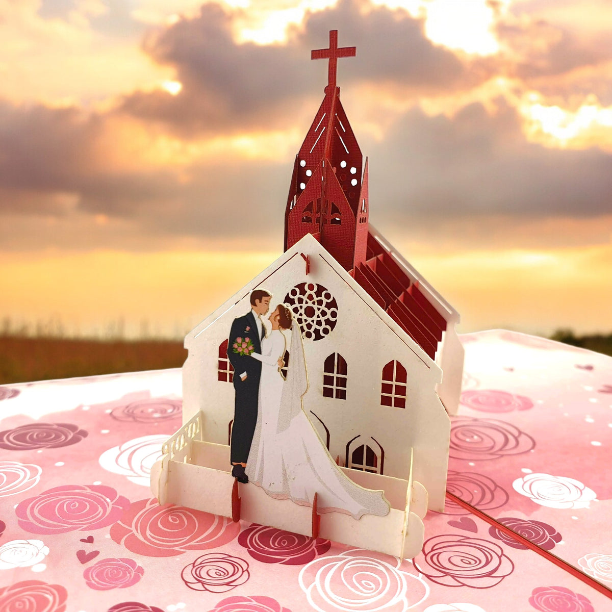 Wedding Chapel Pop-Up Card