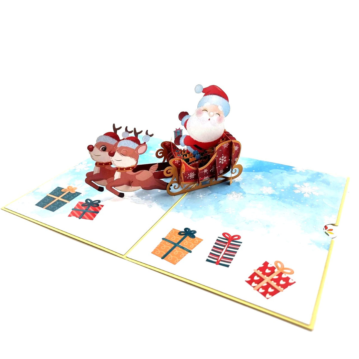 Santa Sleigh Pop Up Card