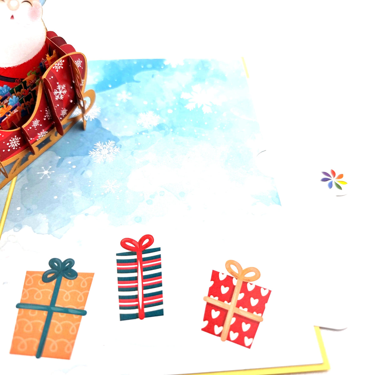 Santa Sleigh Pop Up Card