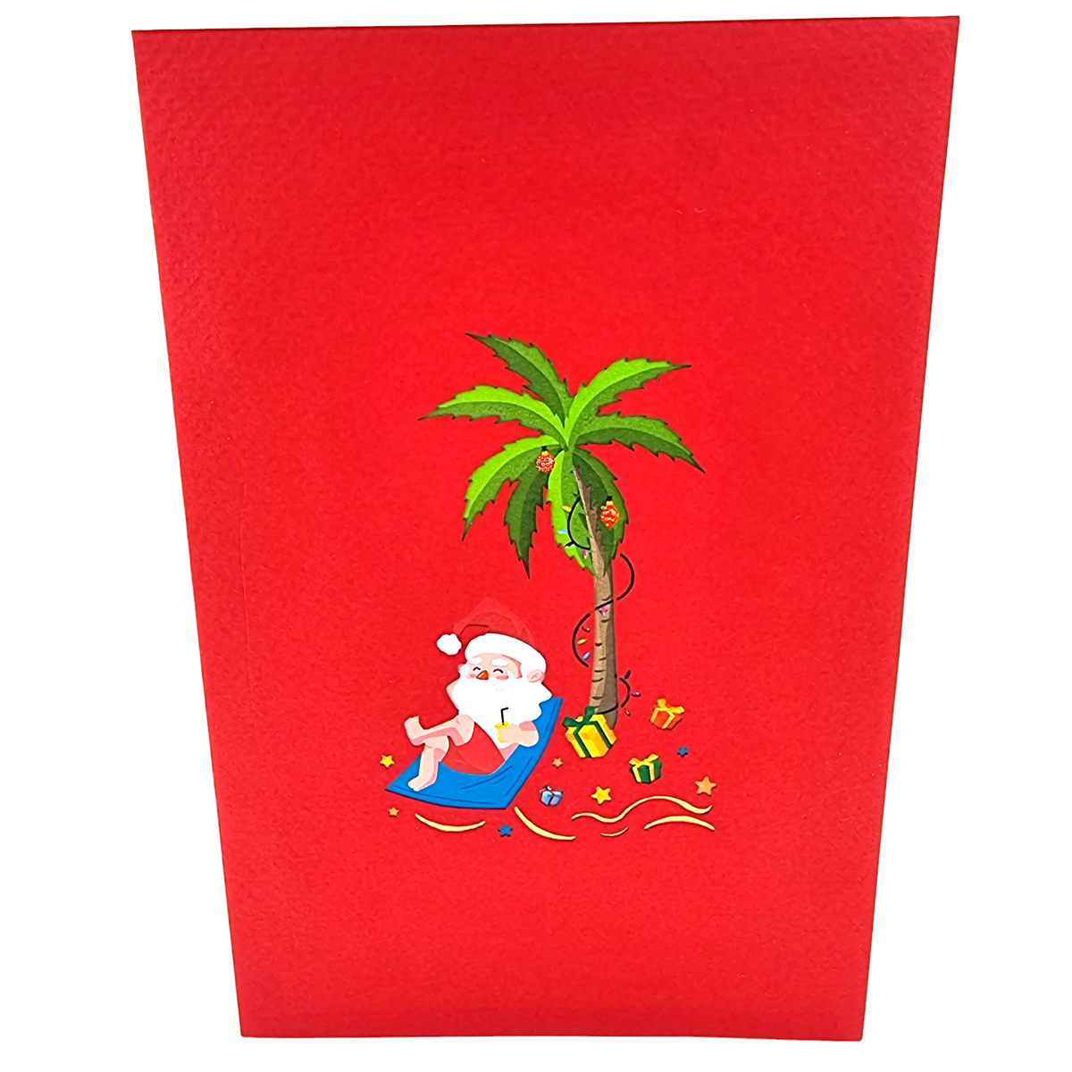 Santa Hammock Pop Up Card