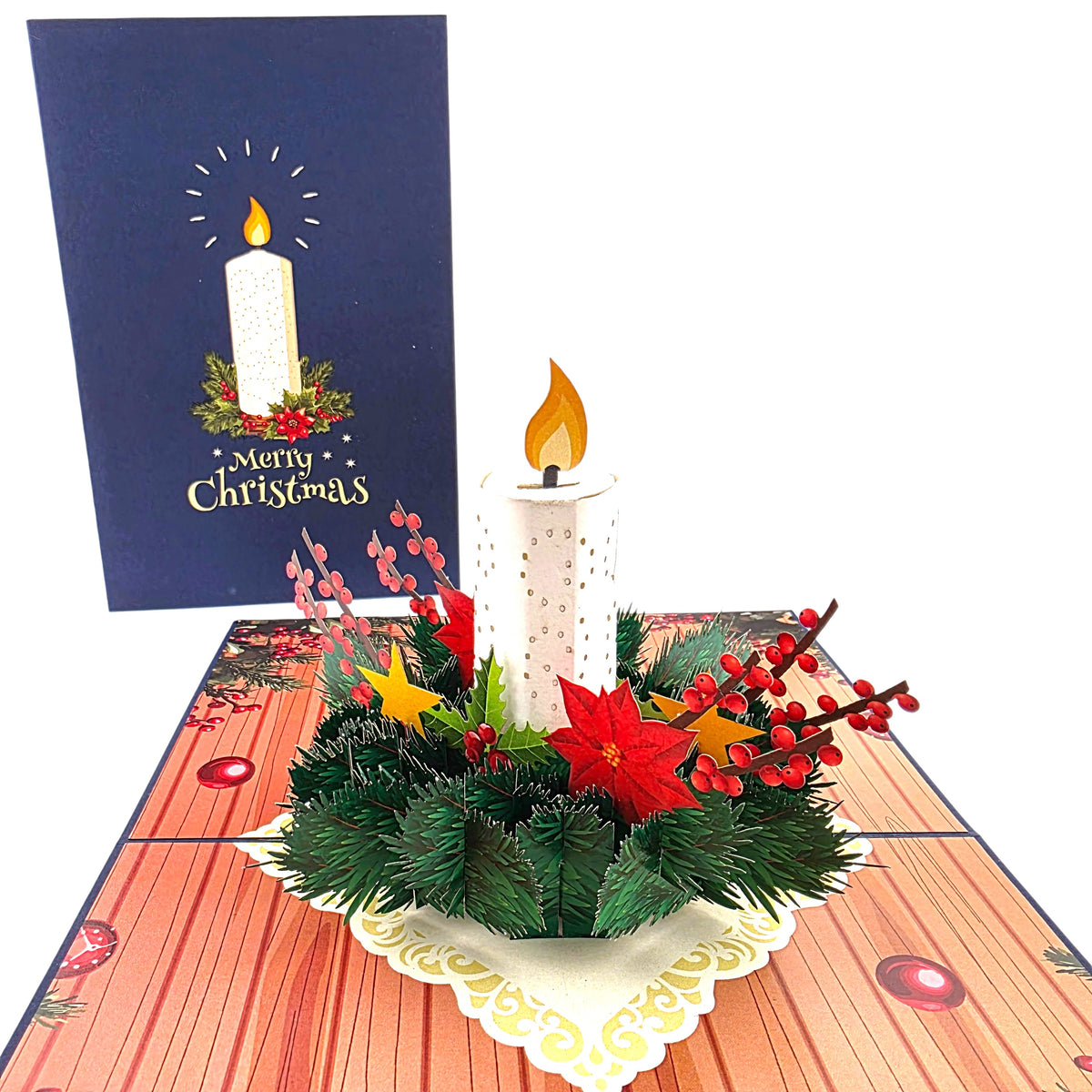 Christmas Candle Pop Up Card