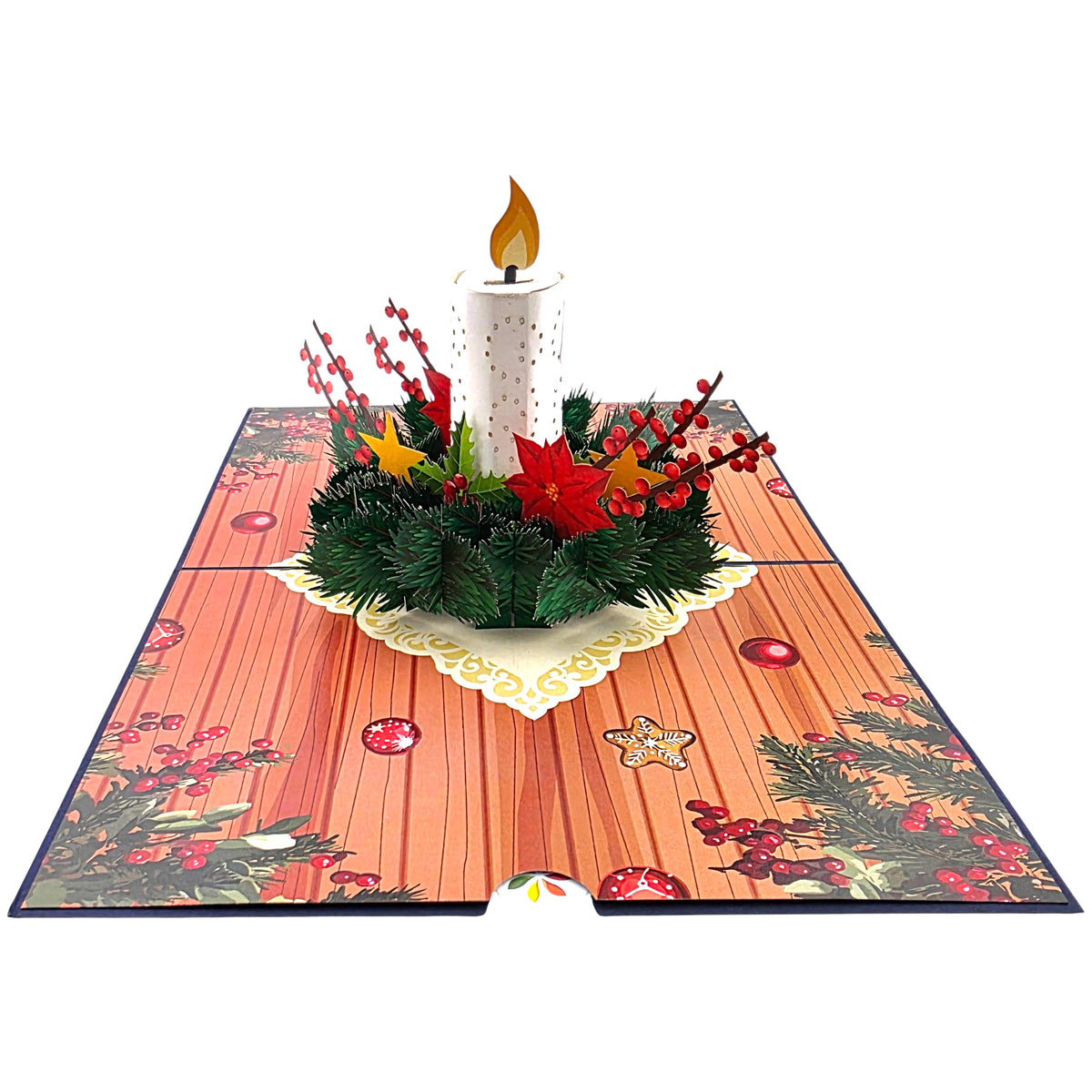 Christmas Candle Pop Up Card