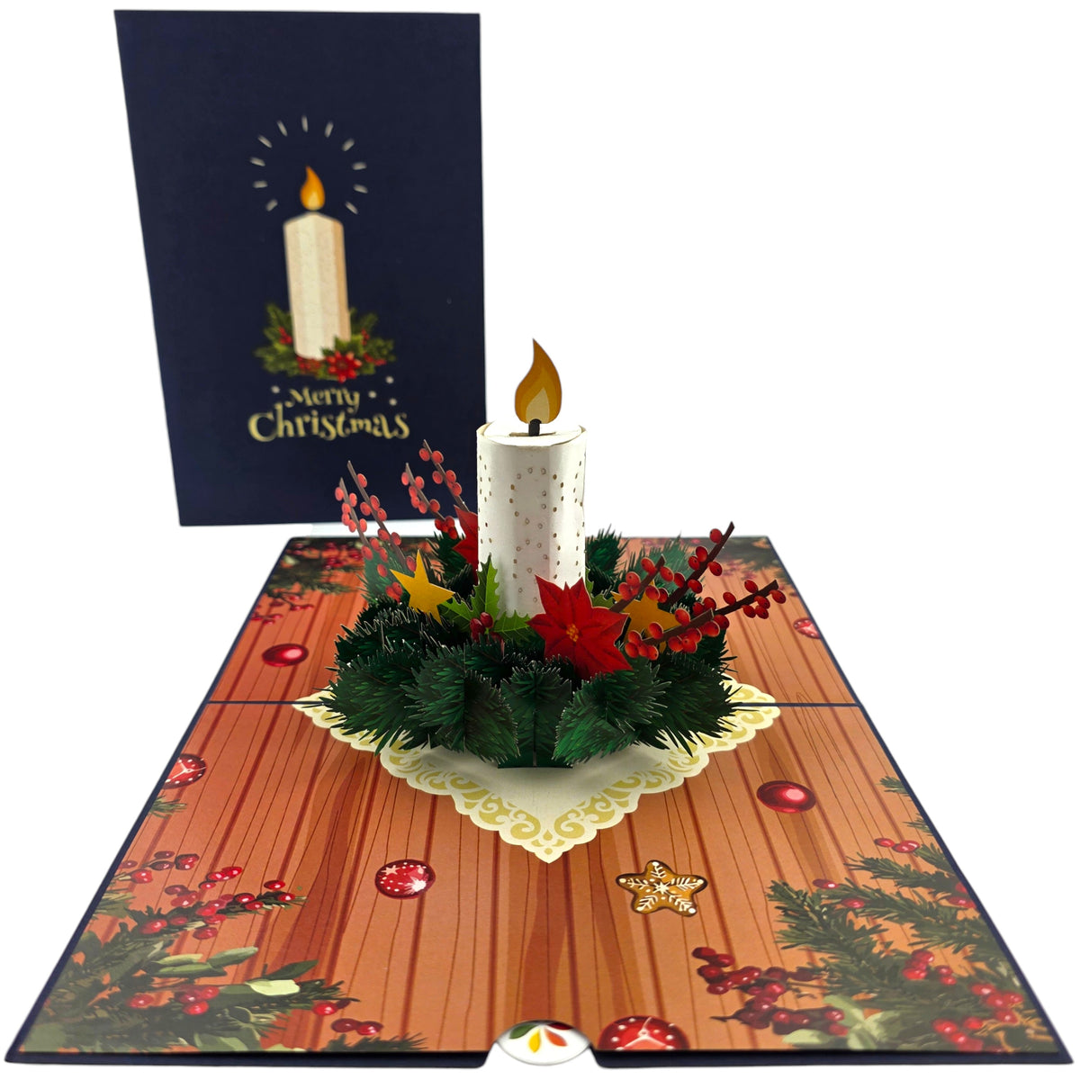 Christmas Candle Pop Up Card
