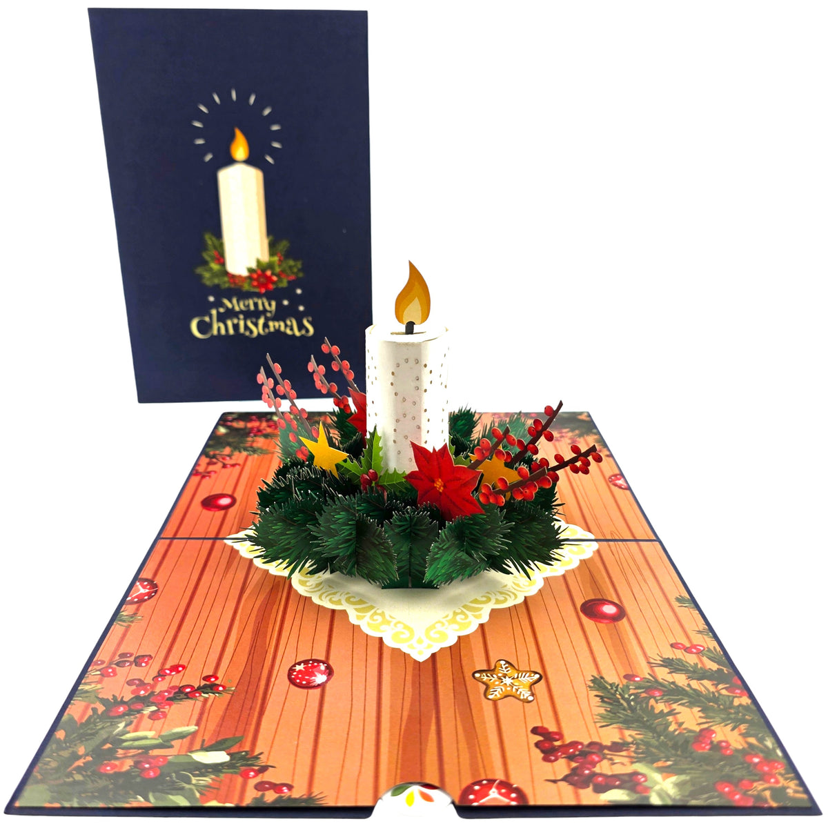 Christmas Candle Pop Up Card