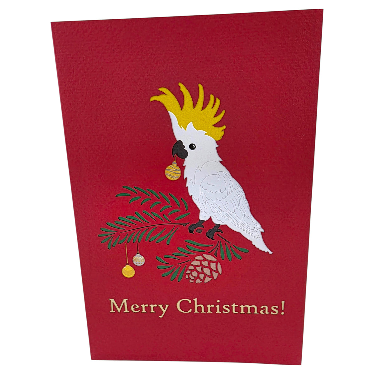 Christmas Cockatoo Pop Up Card