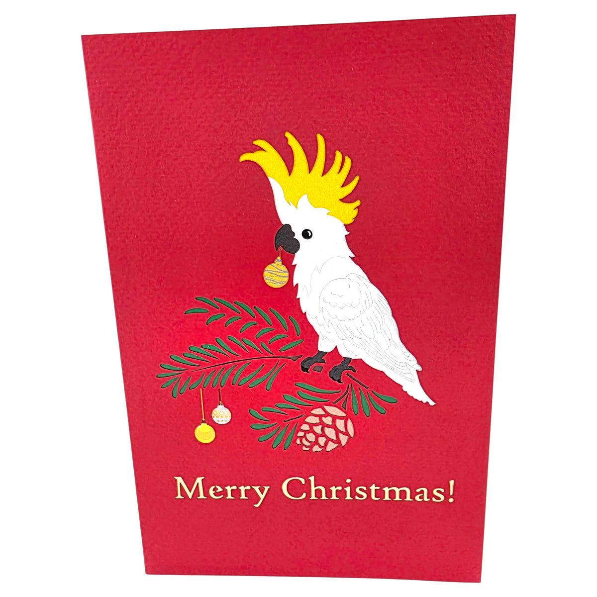 Christmas Cockatoo Pop Up Card