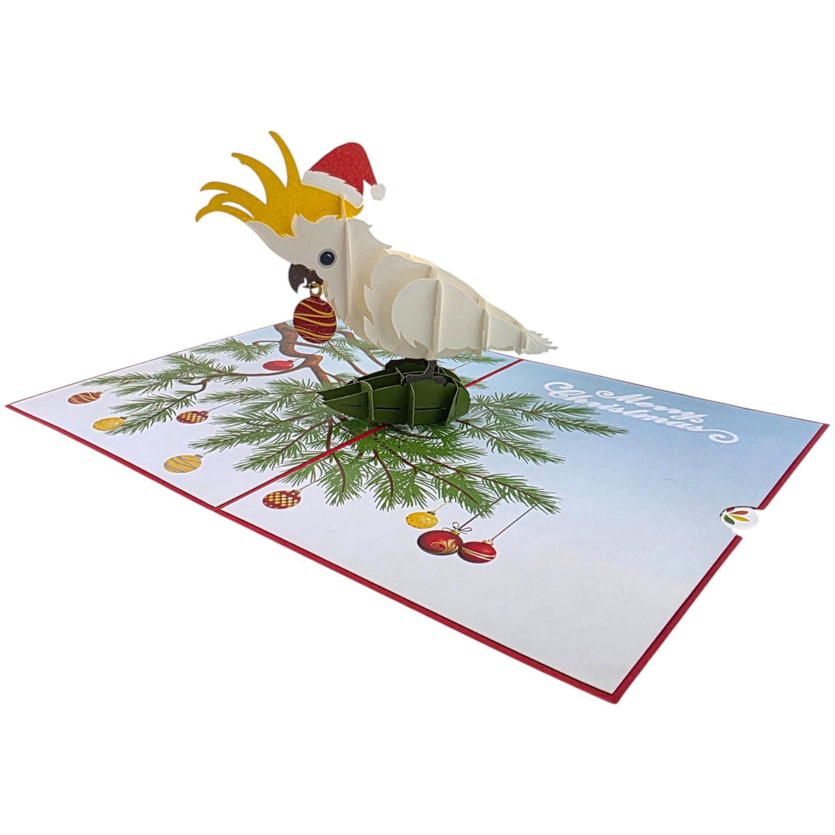 Christmas Cockatoo Pop Up Card