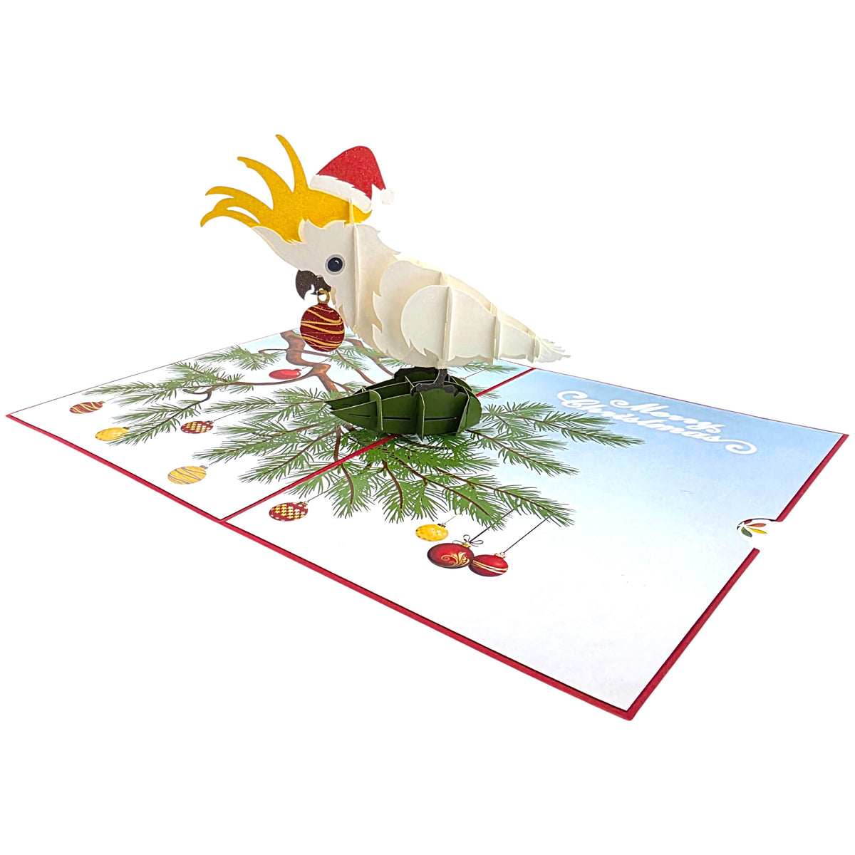 Christmas Cockatoo Pop Up Card